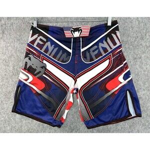 Venum Shorts Mens 31/32 Small Red White Blue USA Flag MMA Muay Thai Martial Arts